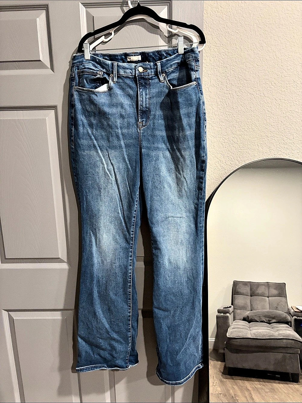 Good American Always Fits Good Classic Bootcut Jeans Blue Girls 14-18